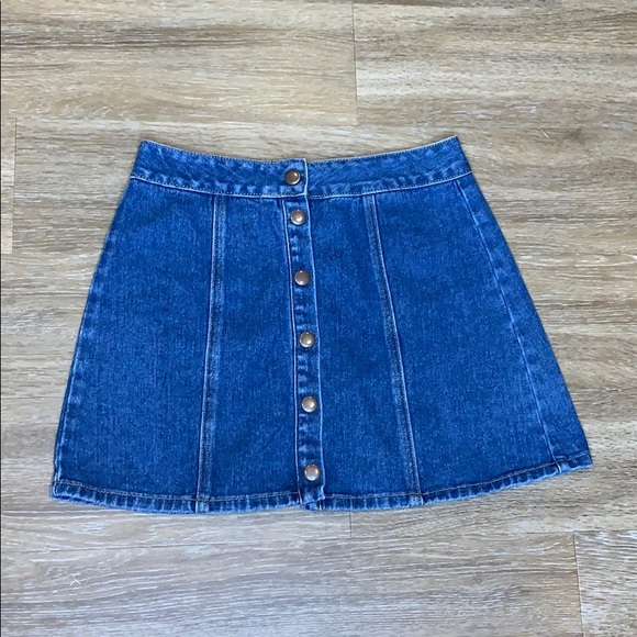 Brandy Melville Dresses & Skirts - Melville Denim full length snap buttons